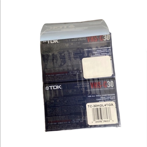 TDK VHS-C Cassette Tapes Pack of 4 NEW - Picture 4 of 4
